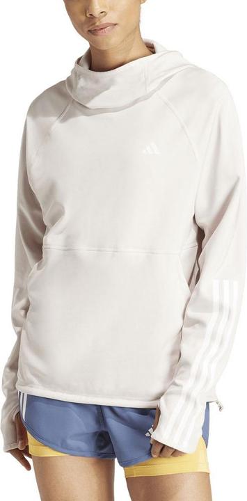 Actual product image adidas Women's Own The Run 3-Stripes Hoodie (M)