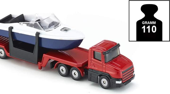 Actual product image Siku Low loader with boat