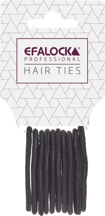 Efalock hair tie small black 10pcs