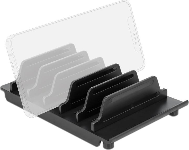 Produktbild Delock Halterung für 6 Tablets oder Smartphones Schwarz