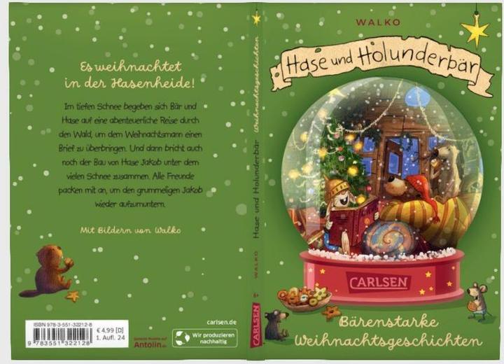 Produktbild Hase und Holunderbär Doppelband: Die verlorene Weihnachtspost / Das wunderbare Weihna (Deutsch, Walko, 2024)