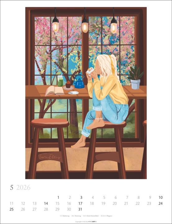 Produktbild Book Love Kalender 2026 (30 x 39 cm, Deutsch)