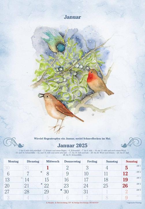 Produktbild Alpha Edition 100-Jähriger Kalender 2025 Wandkalender, 23,7x34cm, Bildkalender mit (Harter Einband, Deutsch)