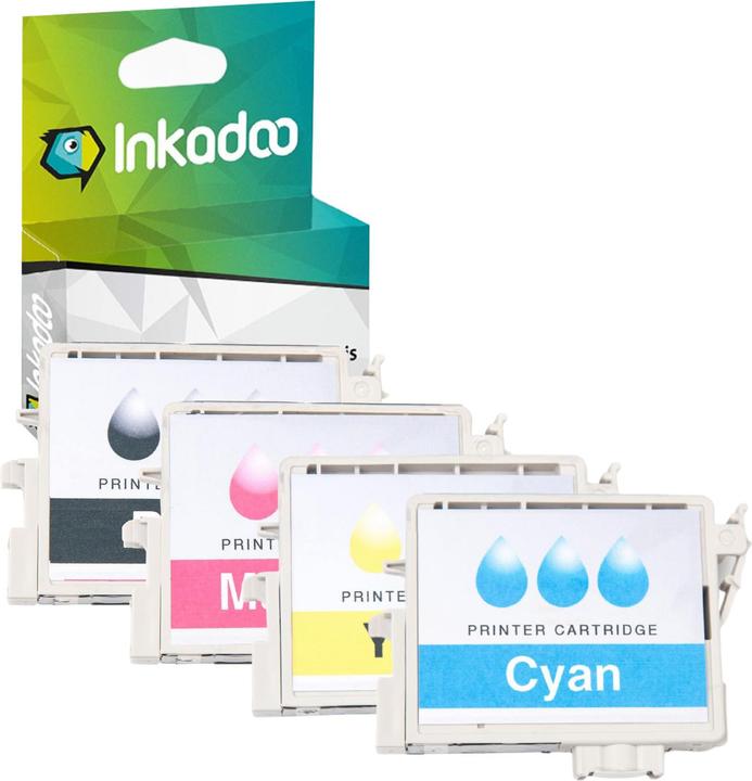 Actual product image Inkadoo Multipack compatible with Epson C13T05564010 / T0556 contains 2xBK, 1xC, 1xM, 1xY (M, Y, C, FC)