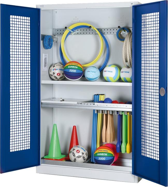 Immagine prodotto C+P Armadio modulare per attrezzature sportive con attrezzatura completa (HxLxP: 195x120x50 cm, con