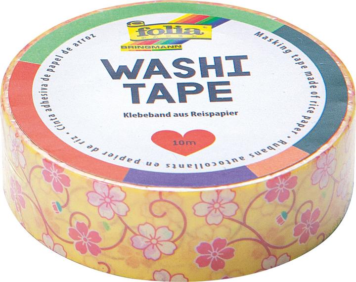 Actual product image Folia Washi Tape Flower Vine Green