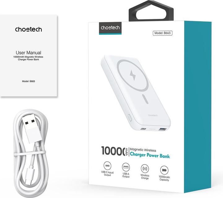 Immagine prodotto Choetech Nessuno. (10000 mAh, 20 W, 37 Wh)