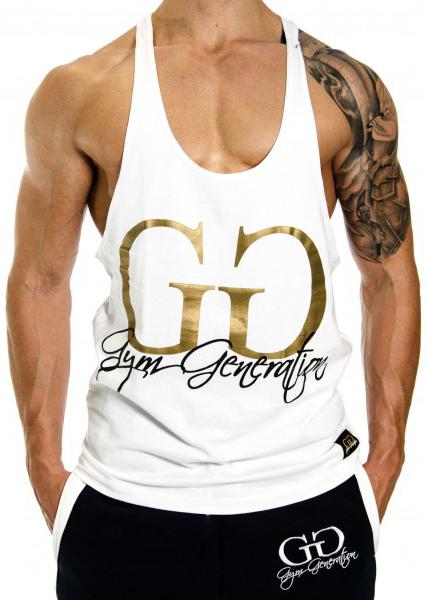 Gym Generation Gold Stringer WHITE (XL)