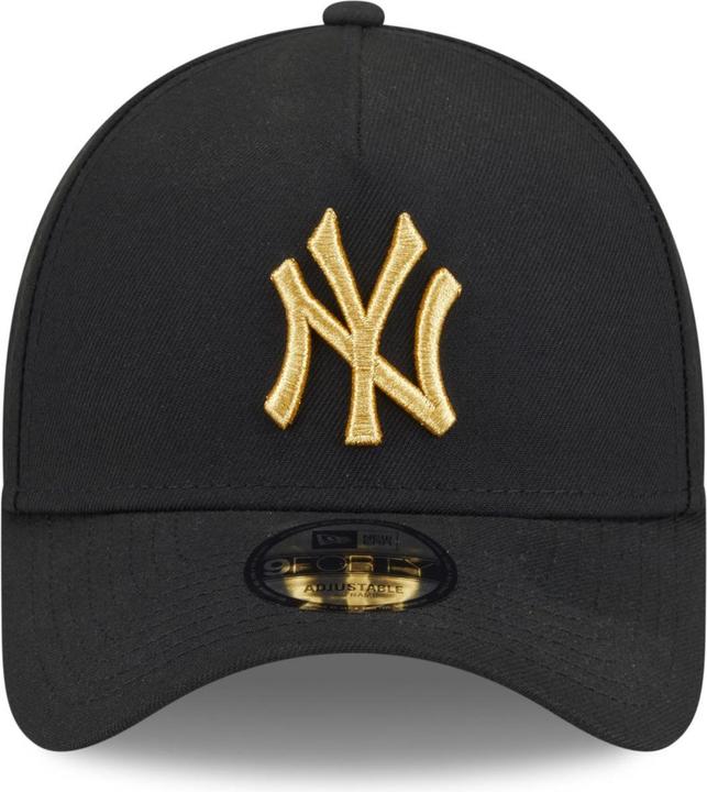 Actual product image New Era 9Forty A-Frame Cap - New York Yankees Schwarz / Gold (One size)