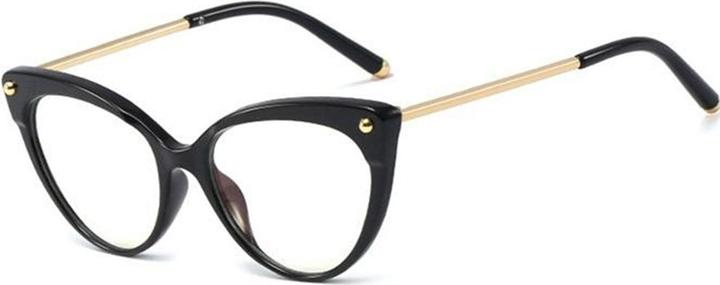 Techsuit - Anti-Blue Light Glasses Reflex TR90 (F93308) - Cat Eye - Bright Black