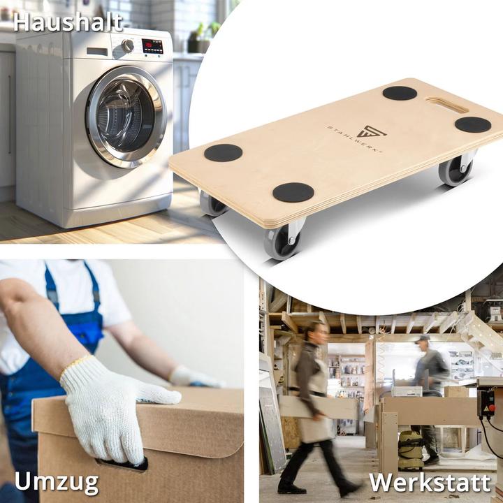 Produktbild Stahlwerk Rollwagen TRS-250 ST mit Handgriff 250 kg Tragkraft Plattformwagen (250 kg)