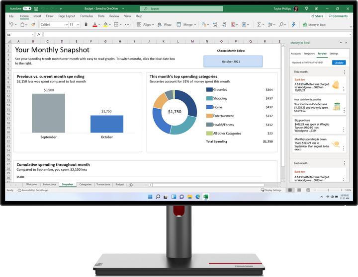 Immagine prodotto Lenovo ThinkVision P27h-30 (2560 x 1440 pixel, 27")