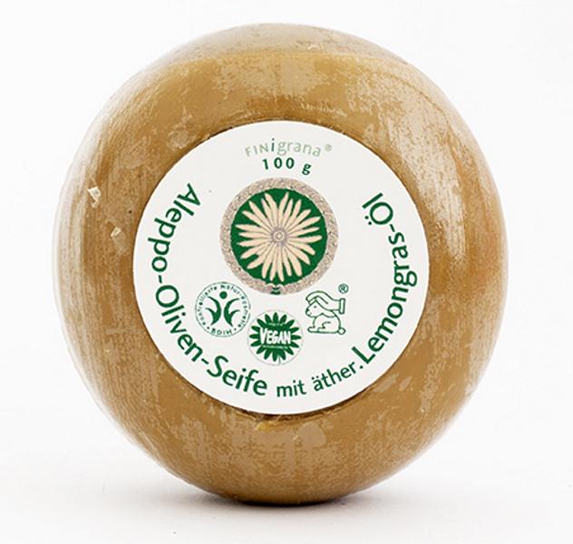 FINigrana Aleppo Seife Lemongrass rund (Flüssigseife)