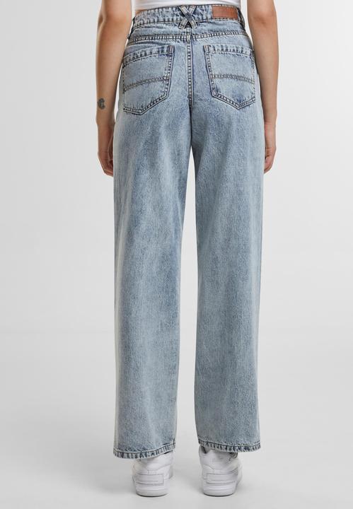 Produktbild Urban Classics Ladies Wide Leg Slit Denim (31)