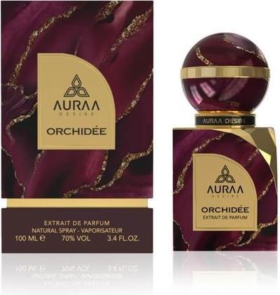 Actual product image Auraa Desire Orchidee Extrait de Parfum 100ml by Luxurious Unisex Fragrance with Saffron, Cinnamon (Eau de parfum, 100 ml)