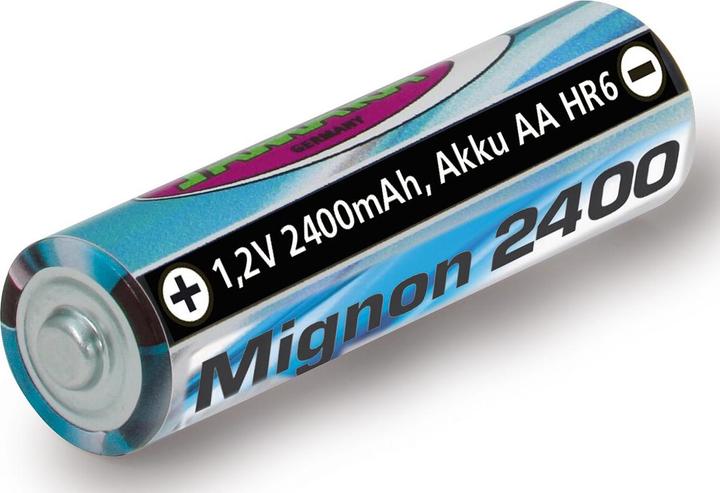Produktbild Jamara Akku 1,2V 2400mAh NiMh Mignon AA HR6 (1 Stk., AA, 2400 mAh)