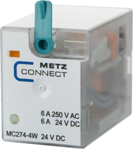 Actual product image Metz Connect NETCOM Industrial Relay 4W,24VDC,7A 110017-25.14.07