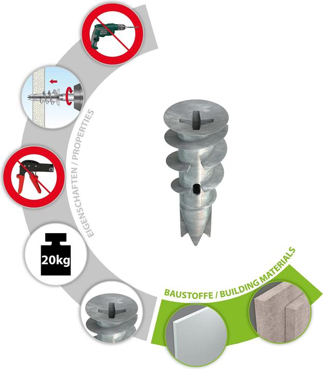 Image du produit Tox Gipskartondübel Spiral Plus (50 pcs)