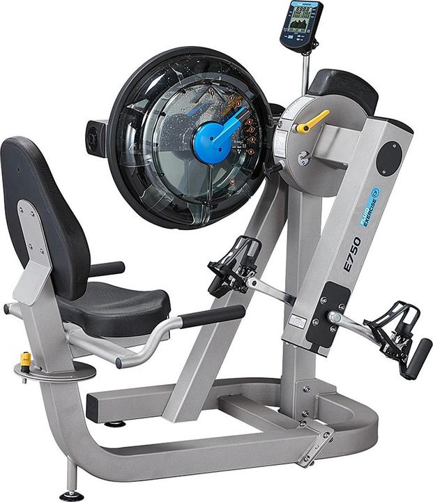 Fluid Rower Exercise E750 Cycle UBE Silver Bronze