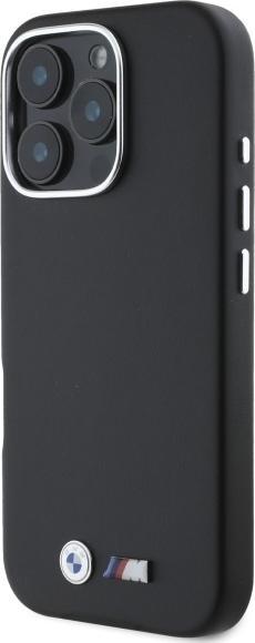 Actual product image BMW BMHMP16L23PMWK iPhone 16 Pro 6.3" czarny/black hardcase M Smooth Full Wrapped Metal MagSafe (Apple iPhone 16 Pro)