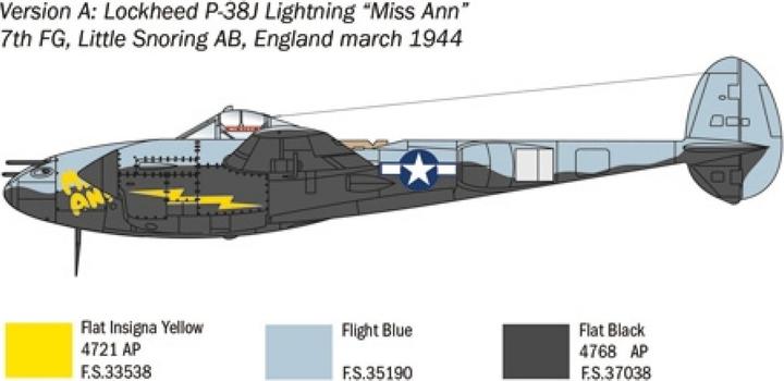 Image du produit Italeri 1:72 US P-38J Lightning