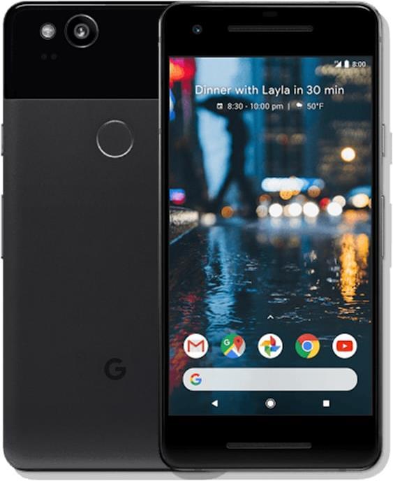 Google Pixel 2 (128 Go, Just Black, 5", SIM simple, 12.20 Mpx, 4G)