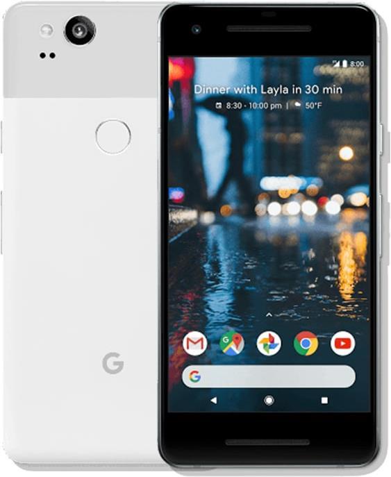 Google pixel 2 (128 GB, Clearly White, 5", SIM singola, 12.20 Mpx, 4G)