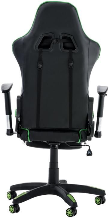 Image du produit CLP Chaise de bureau Racing Turbo avec repose-pieds, noir/vert