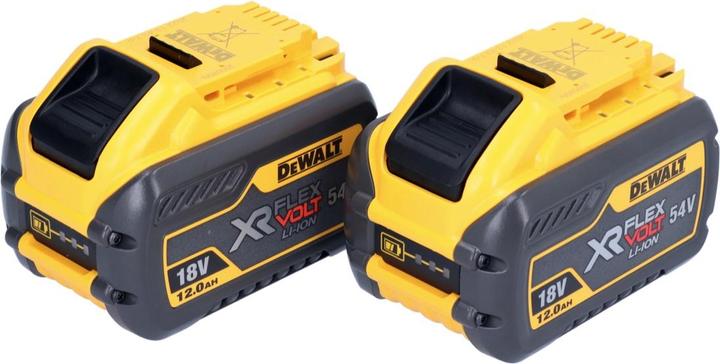 Actual product image DeWalt 2x DCB 548 battery 18 V / 54 V max. 12 Ah / 12000 mAh Li-Ion XR FLEXVOLT - with charge indicator (18 V)