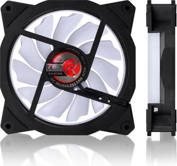 Actual product image Raijintek Iris 12 Rainbow A-RGB LED fan, set of 3 incl. controller (120 mm, 3 x)