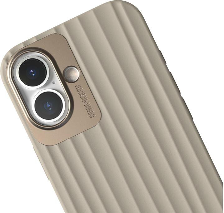 Actual product image Nudient Back Cover Bold MagSafe iPhone 16 Linen Beige (Apple iPhone 16)