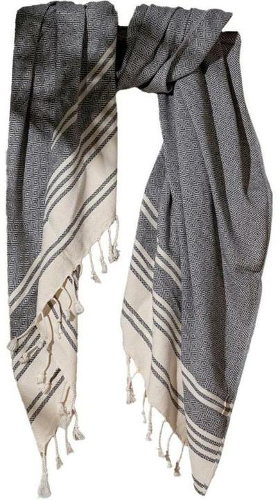 Foutastic Strandtuch New Diamond Anthracite, Schnelltrocknend: Ja (170 x 90 cm)