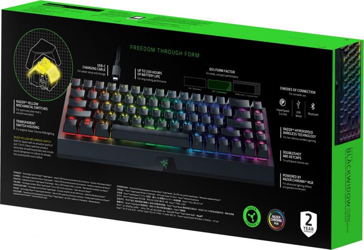 Produktbild Razer BlackWidow V3 Mini HyperSpeed (CH, Kabellos)