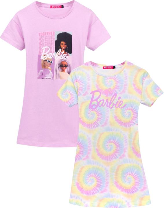 Produktbild Barbie TShirtKleid Rückenausschnitt Mädchen (2erPack) (128)