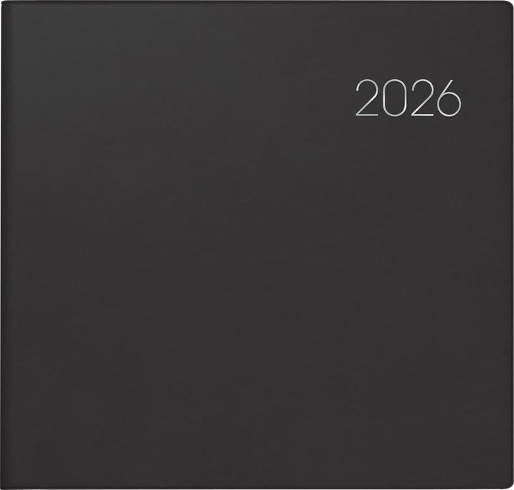 Wochenkalender, Balacron-Einband, schwarz 2026 (German)