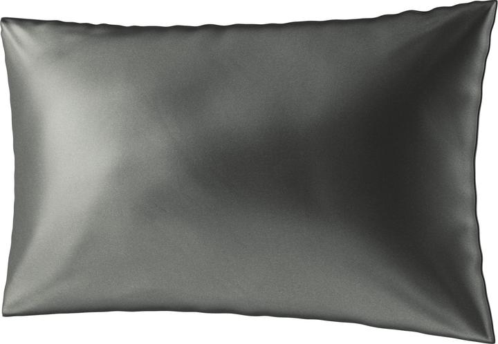 Productafbeelding Ailoria BEAUTY SLEEP Zijden Rits Kussensloop (65x100) (antraciet) (Kussenhoes, 65 x 100 cm)