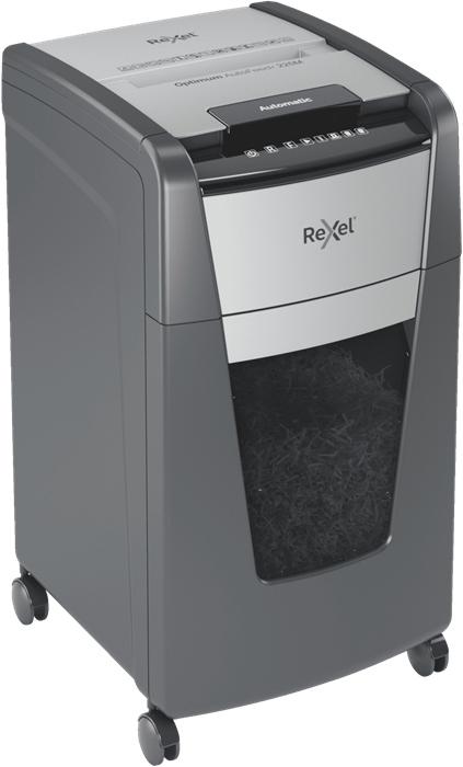 Actual product image Rexel Shredder Optimum AutoFeed+ 225M Micro cut 2 x 15 mm 60 l Number of sheets (max.): 225 Safe (Microcut)