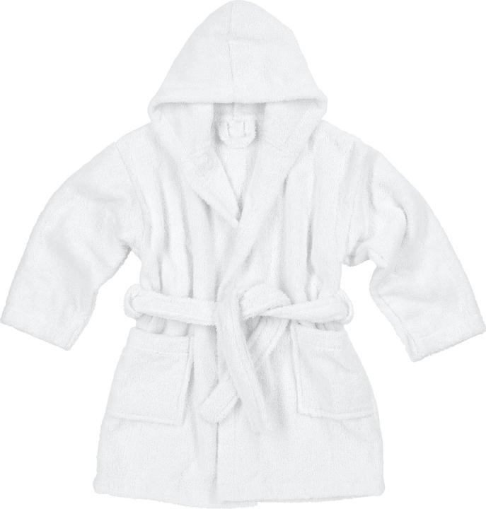 Meyco Bathrobe mt 98/104 basic towelling white (104)