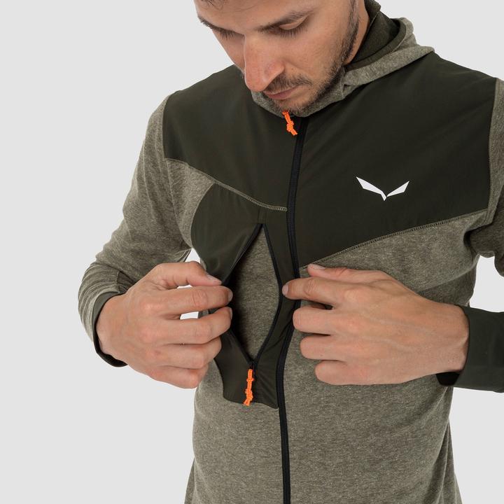 Immagine prodotto Salewa Maglietta Puez 2 Dry L/S con cappuccio e zip intera (M)