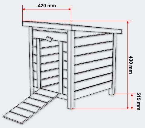 Produktbild Wiltec Katzenhaus (Katze)