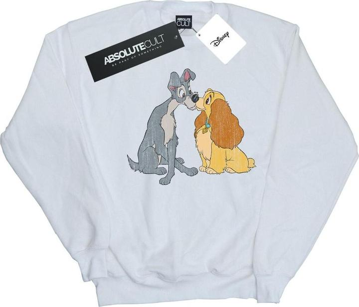 Disney Lady And The Tramp Distressed Kiss Sweatshirt