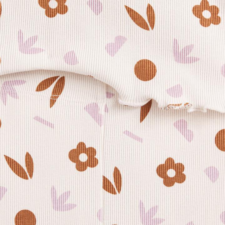 Produktbild La Redoute Collections Gerippter Pyjama mit Blumenmuster (102)