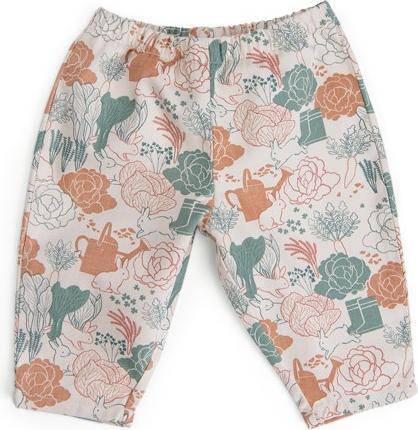 Moulin Roty IROISE Pantalon 12 Monate coton sergé sable allover potager (74)