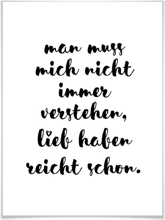 Produktbild Trenddeko Man muss mich nicht immer verstehen (40 x 50 cm)
