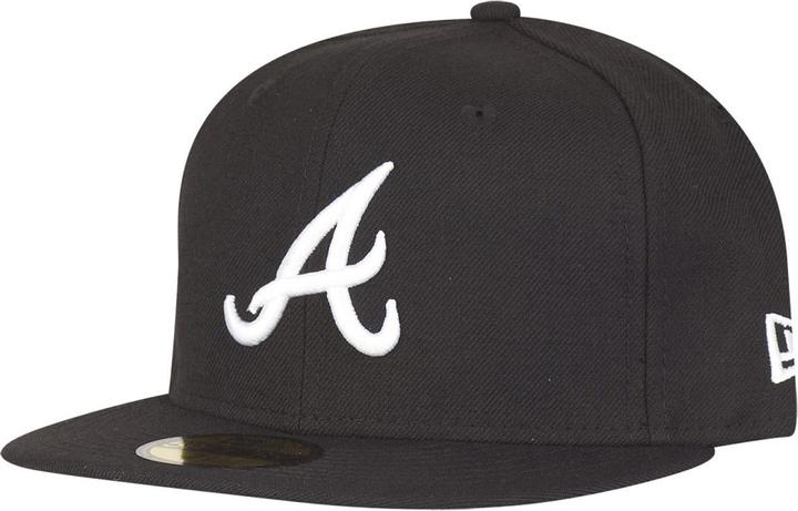 New Era 59Fifty Fitted Cap - Atlanta Braves schwarz - 7 7/8 (7 7/8)