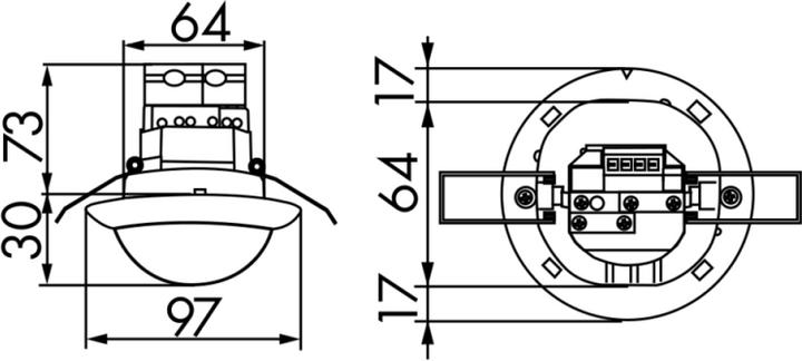Produktbild BEG 92480 Präsenzmelder PD4-1C-K-DE/SP (20 m)