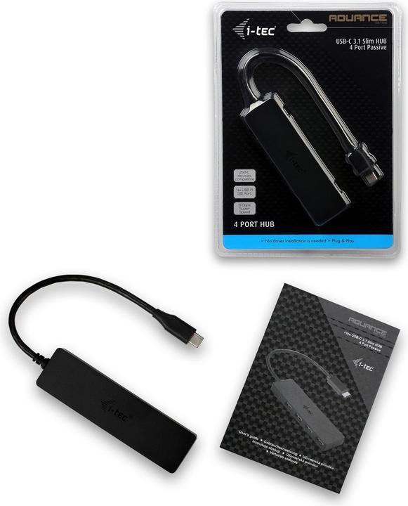 Produktbild i-tec C31HUB404 (USB-C, 4 Ports)