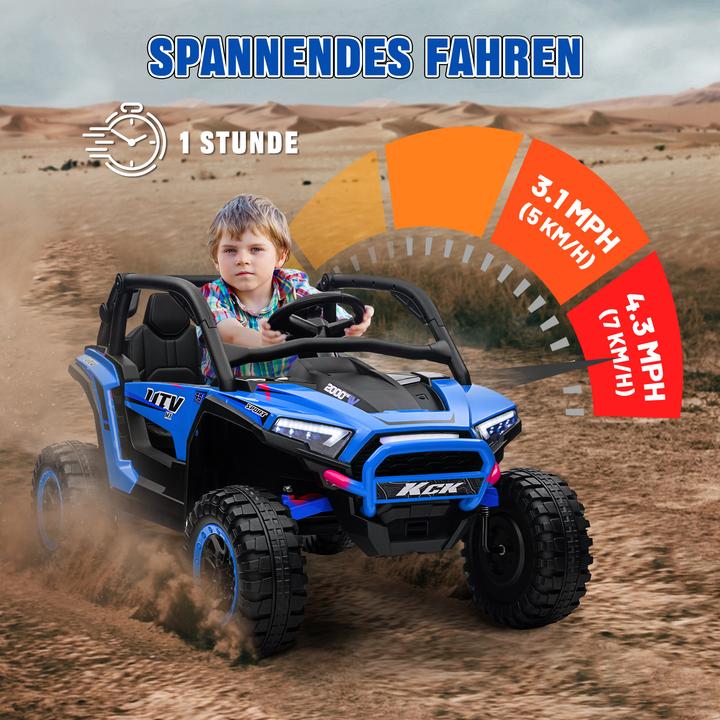 Produktbild Aiyaplay Elektro Kinderauto Kunststoff, Metall Blau (24 V)