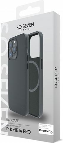 Actual product image So Seven Mag Coque Toucher Cuir Noir Iphone 14 Pro (Apple iPhone 14 Pro)
