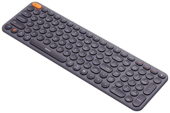 Actual product image Baseus Wireless Tri-Mode Keyboard K01B (Grey) (US, Wireless, Cable)